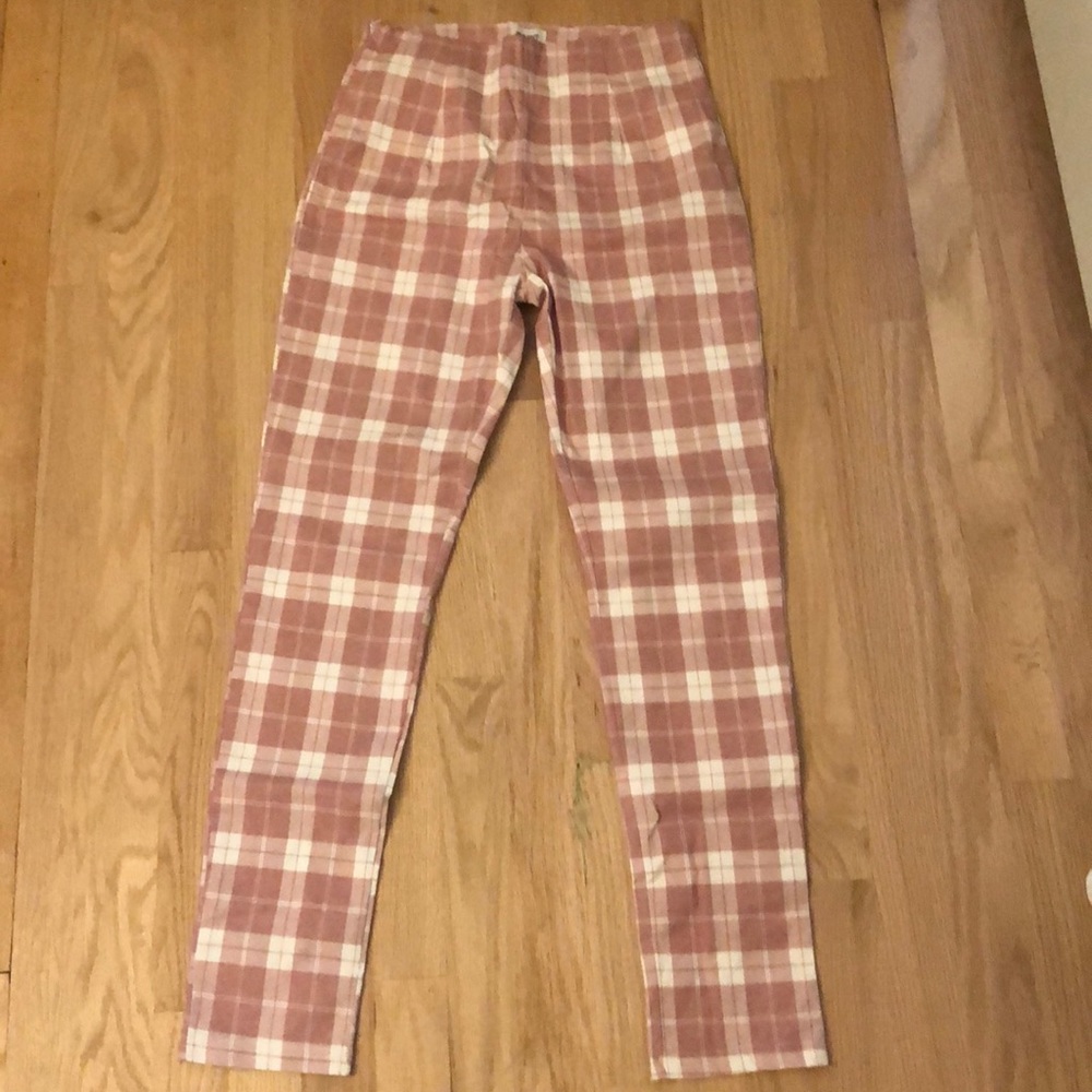 princess polly pink plaid pants